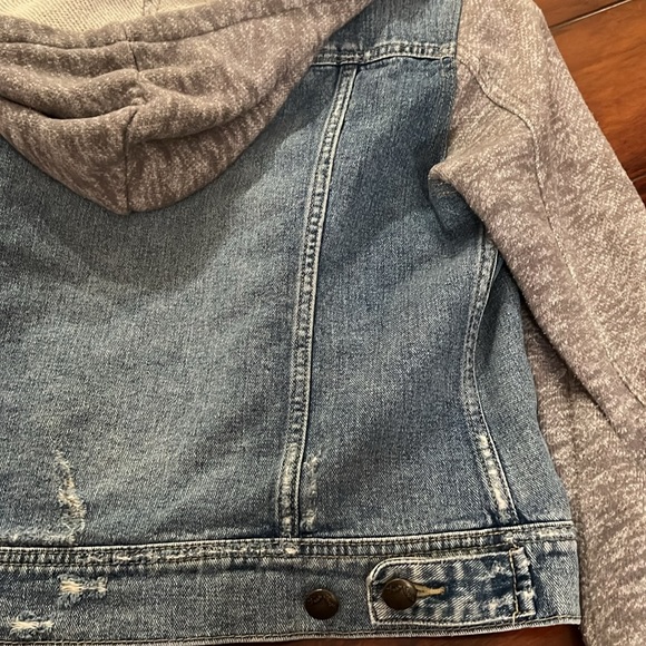 💙Beautiful Free People Denim knit Hoodie Jacket💙 - Picture 11 of 13